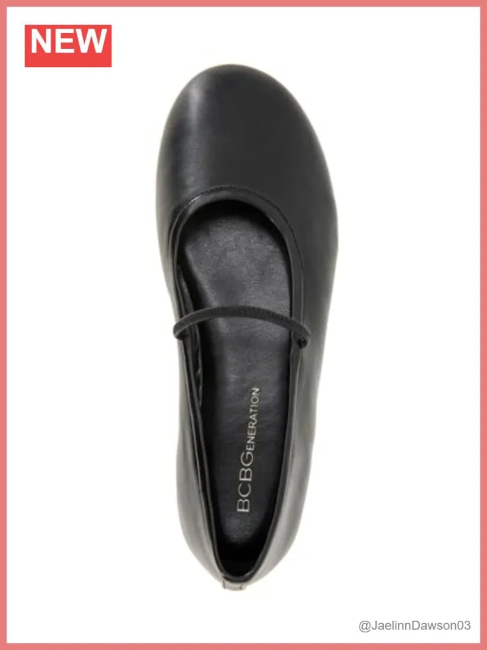 Faux Leather Ballet Flats with Memory Foam, Slip-On